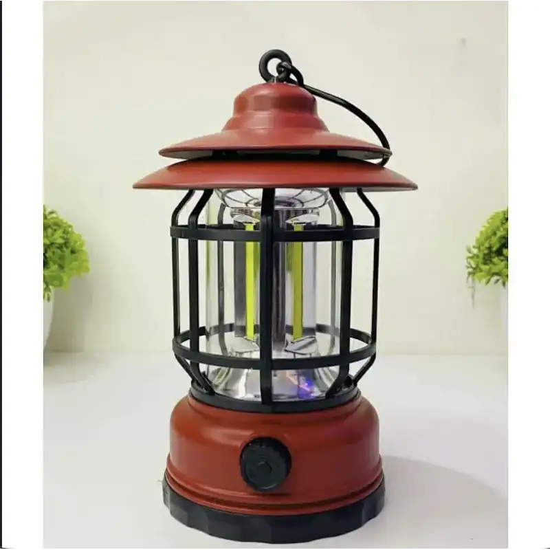 Rechargeable Retro Camping Lamp ( Red )