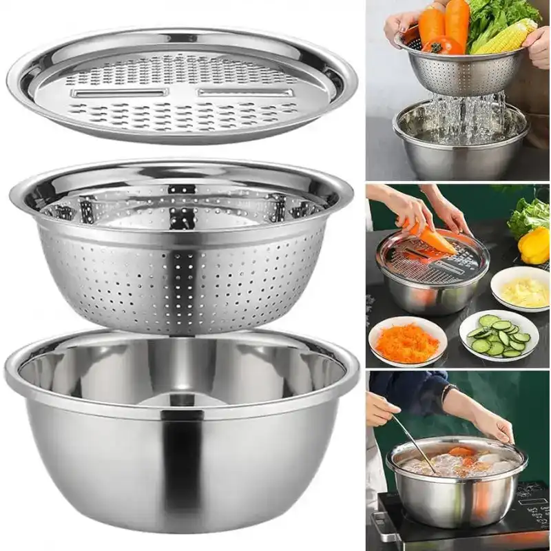 3in1 Vegetable Cutter (3 Pcs Set)